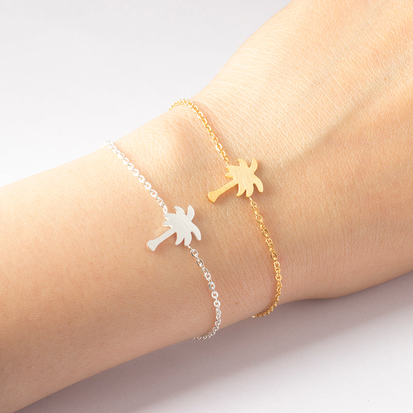 Palm Tree Charm Bracelet